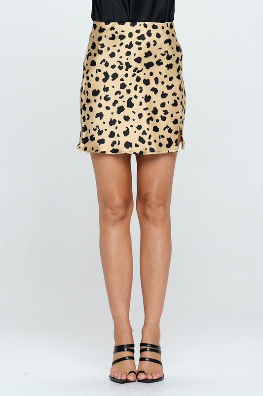 Leopard print mini skirt topshop best sale