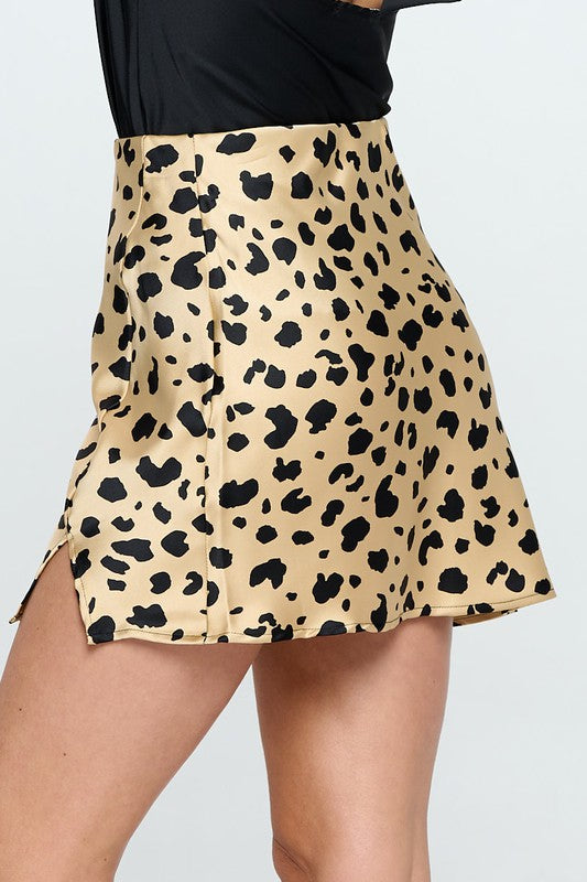 Leopard print mini skirt 4t best sale