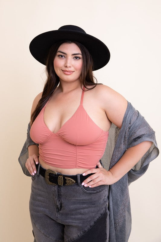 Ruched Plus Size Bralette