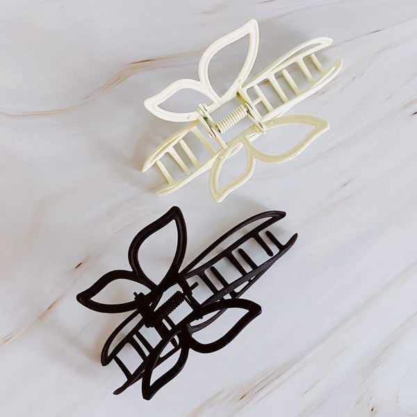 Minimal Butterfly Hair Claw Set Of 2