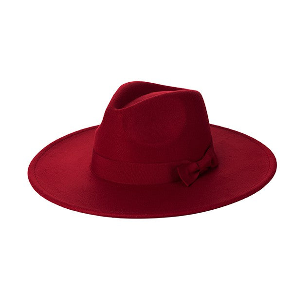 Phoenix Wide Brim Ribbon Fedora Hat