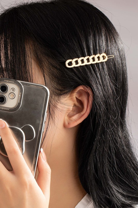 Gold Chain Hair Clip