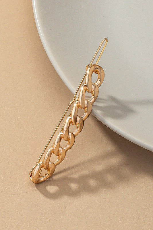 Gold Chain Hair Clip