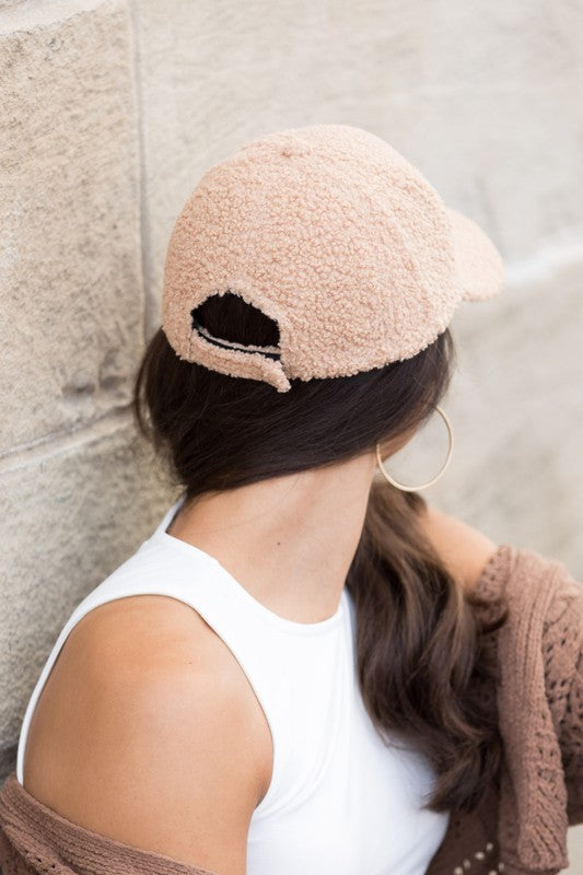 Sherpa Teddy Knit Cap