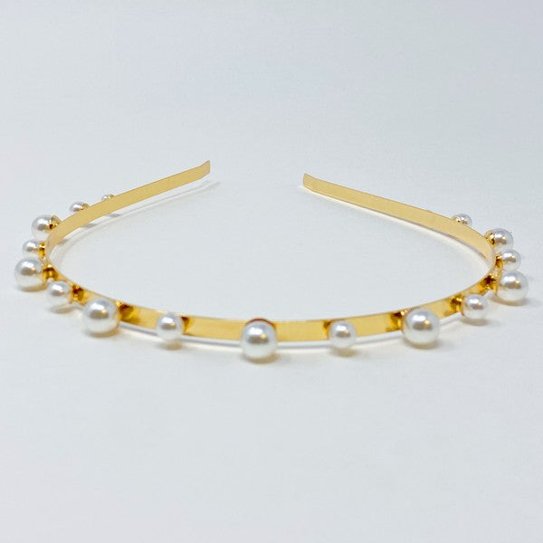 Delicate Pearl Headband Set