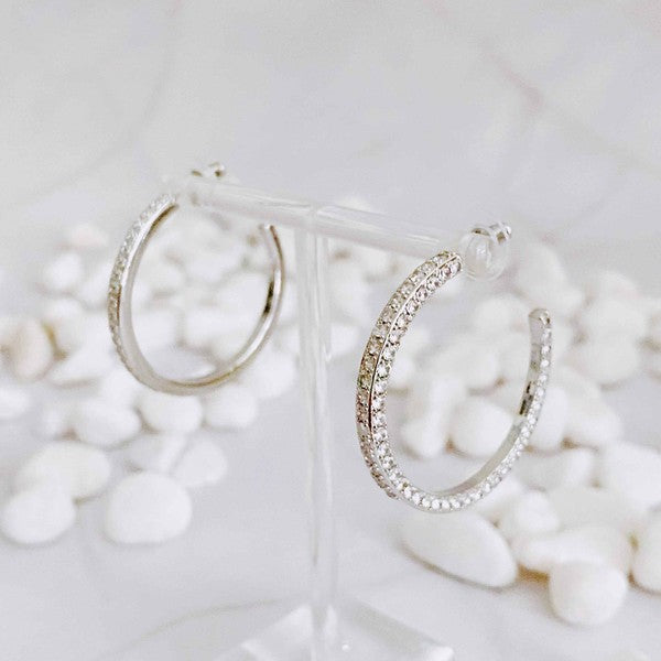 Plain Or Shine Hoop Earrings