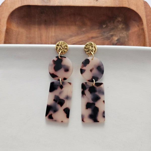 Nora Blonde Tortoise Earrings