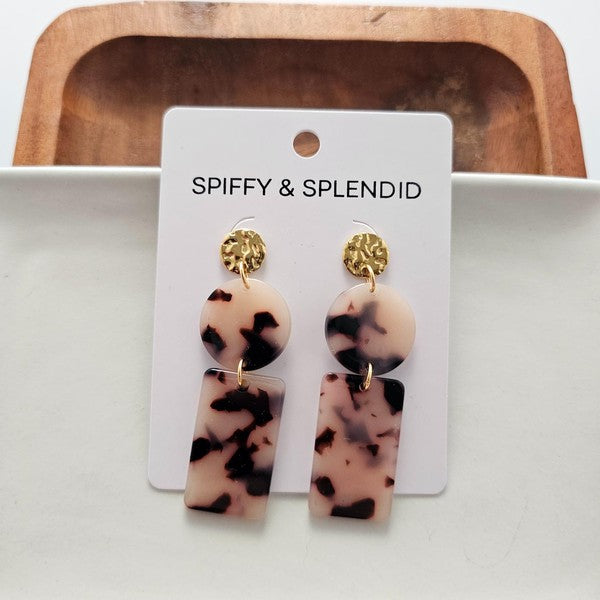 Nora Blonde Tortoise Earrings