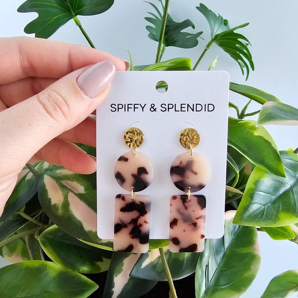 Nora Blonde Tortoise Earrings