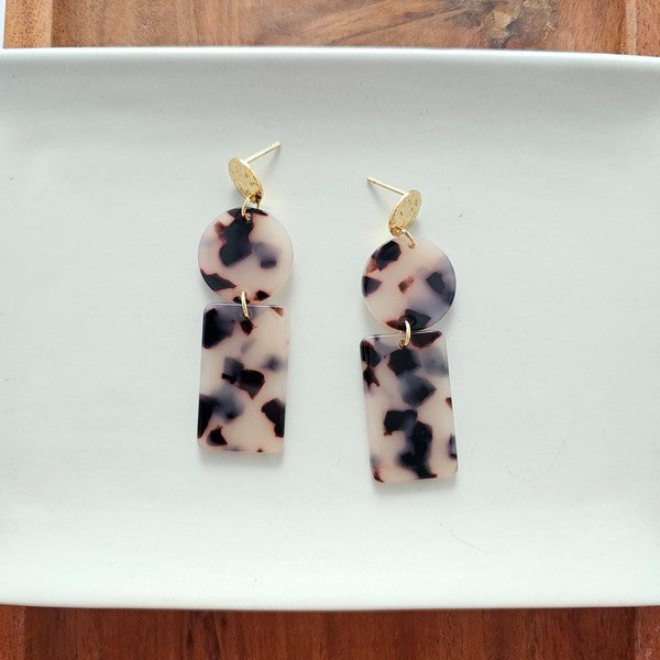 Nora Blonde Tortoise Earrings