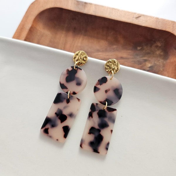 Nora Blonde Tortoise Earrings