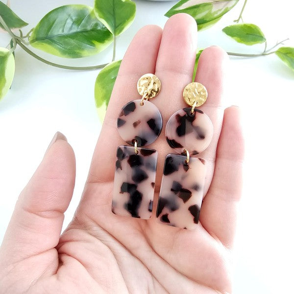 Nora Blonde Tortoise Earrings