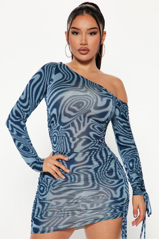 Zahra Abstract Mini Dress