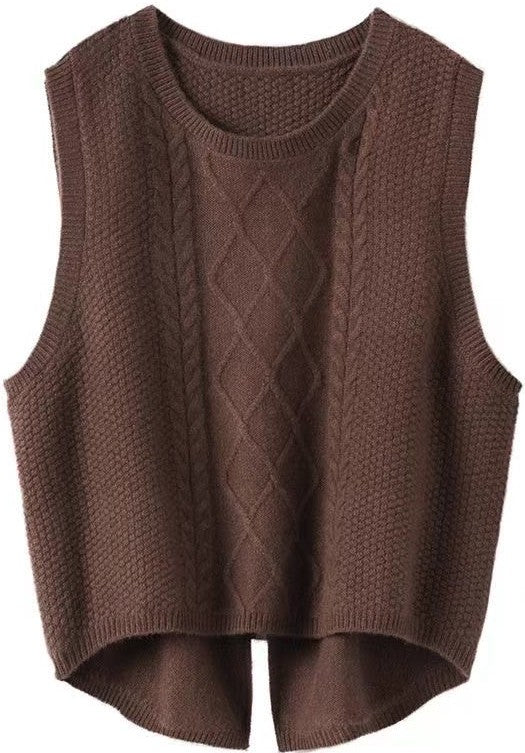 Not Your Dads Cable Knit Sweater Vest