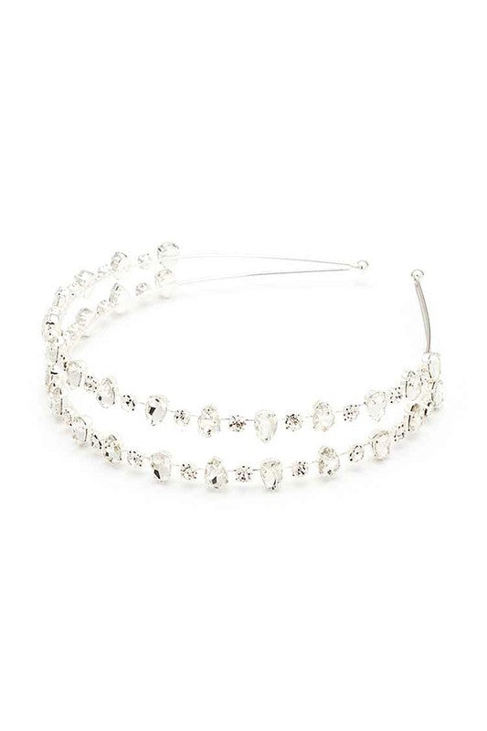 Marlee Crystal Double Row Headband