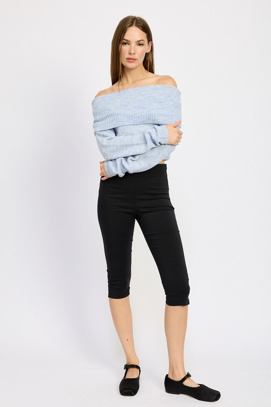 Daphne Off The Shoulder Sweater Top