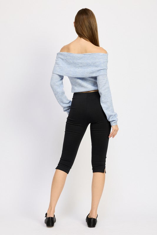 Daphne Off The Shoulder Sweater Top