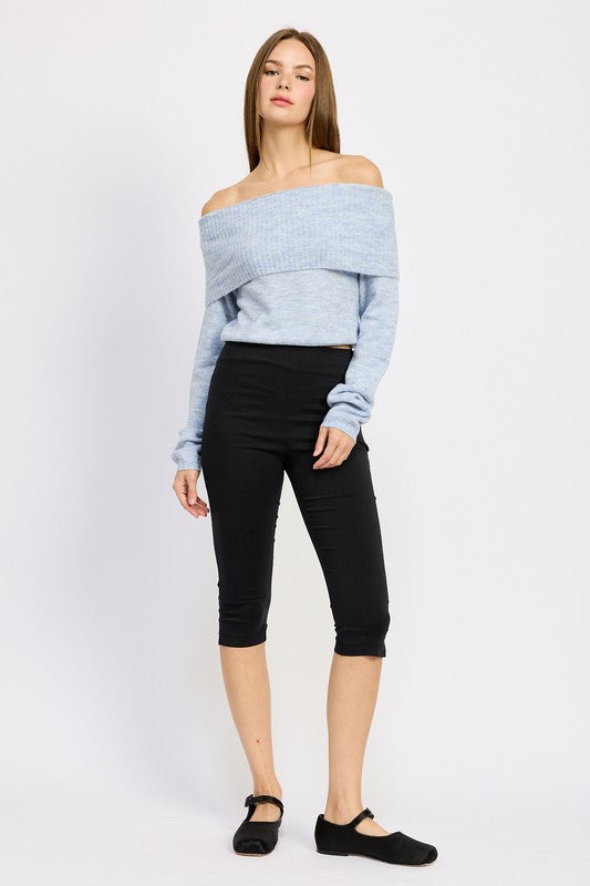 Daphne Off The Shoulder Sweater Top