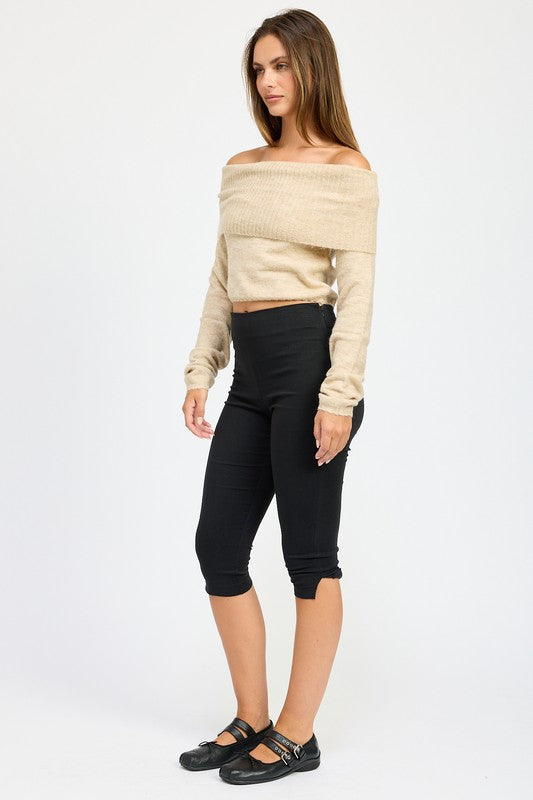 Daphne Off The Shoulder Sweater Top