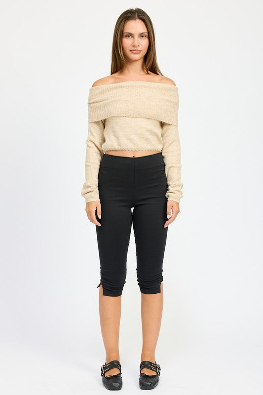 Daphne Off The Shoulder Sweater Top