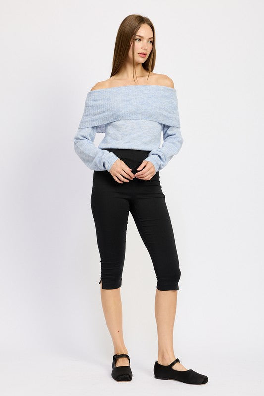 Daphne Off The Shoulder Sweater Top