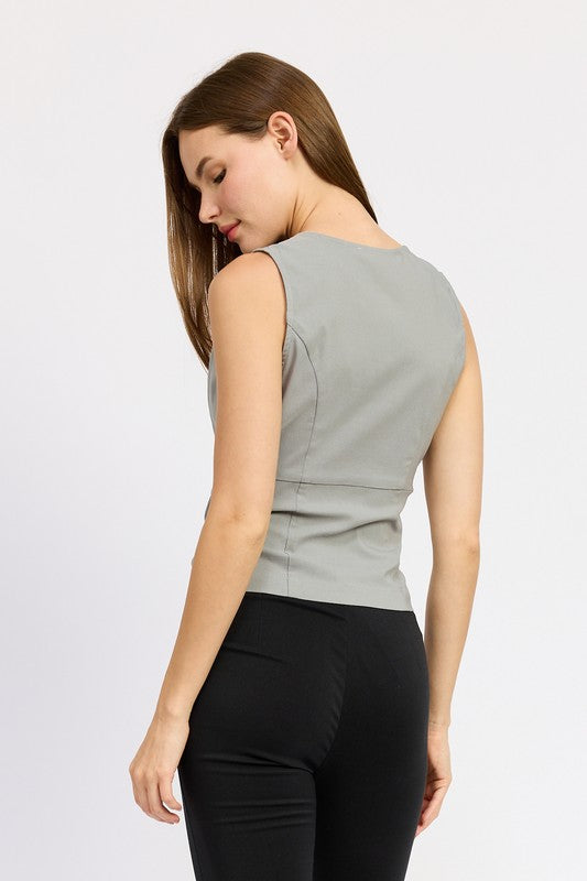 Ulyana Cutout Front Top