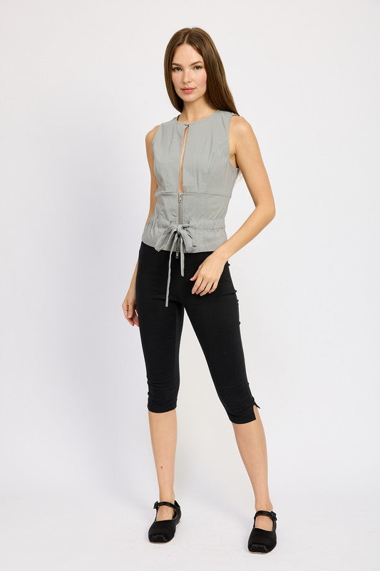 Ulyana Cutout Front Top