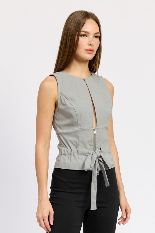 Ulyana Cutout Front Top