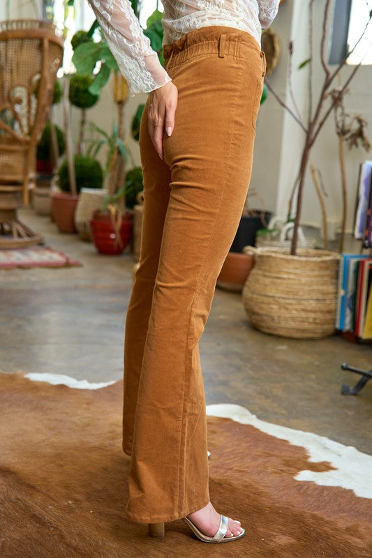 Kiely Corduroy Flare Pants Plus