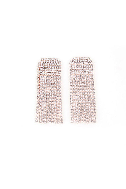 The Ritz Tassel Rhinestone Earrings