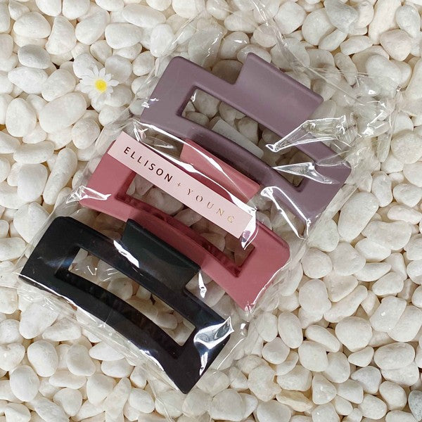 Soft Matte Hair Claw Set