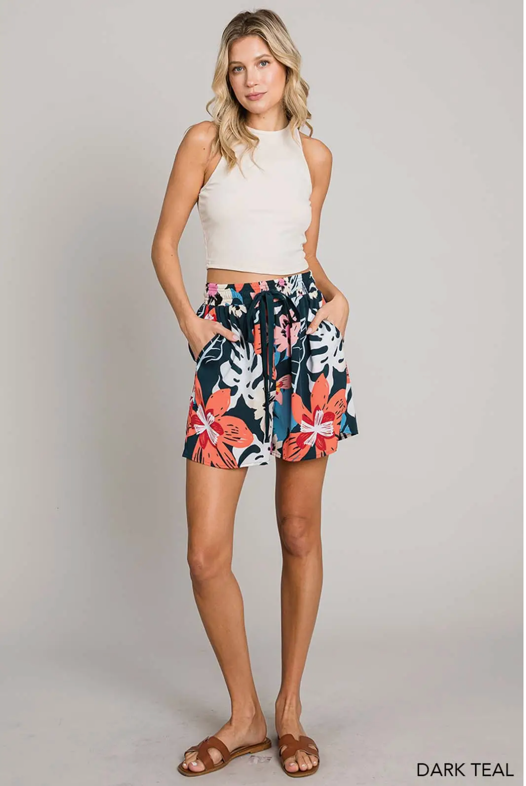 Dark Tropics Printed Shorts