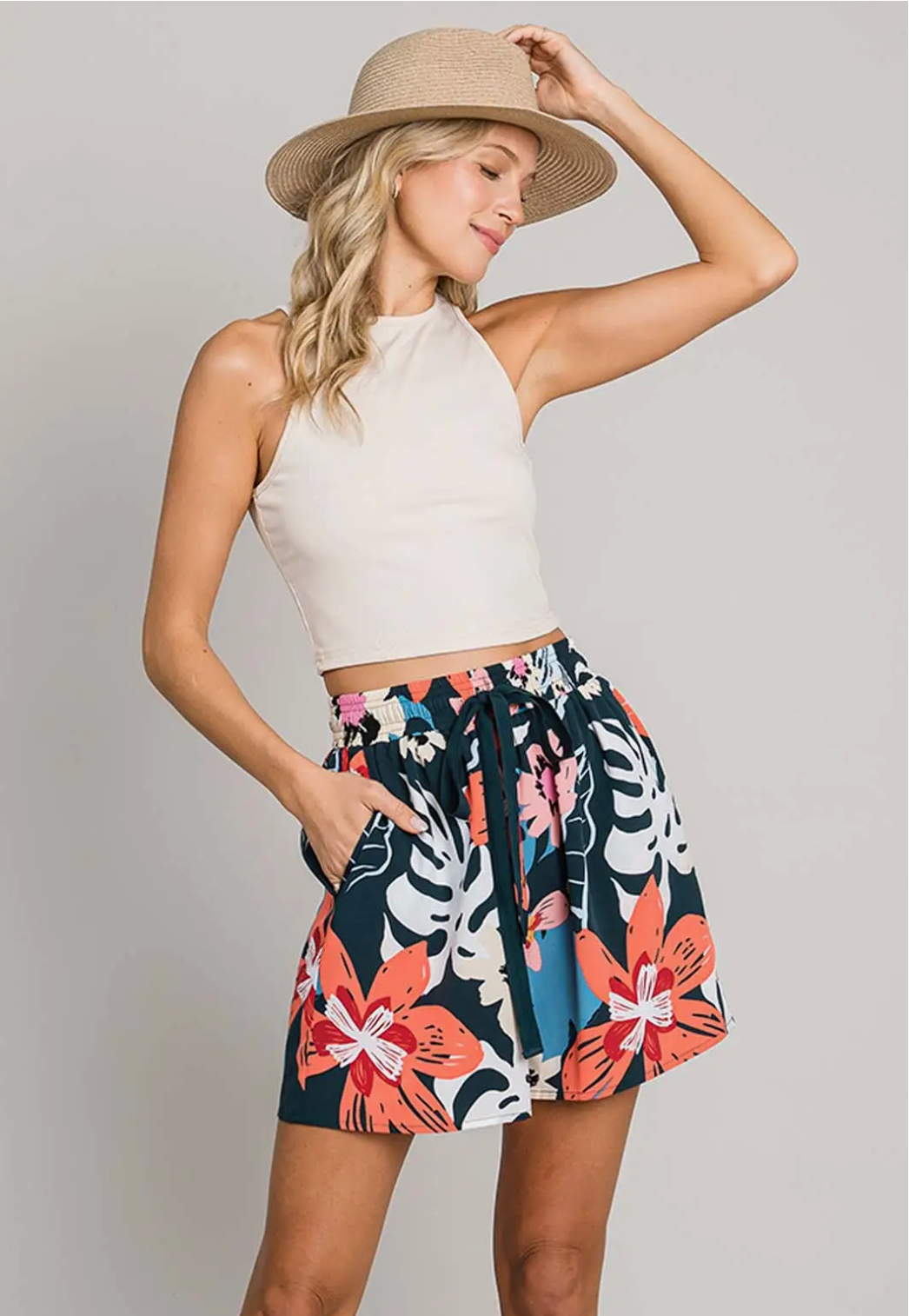 Dark Tropics Printed Shorts