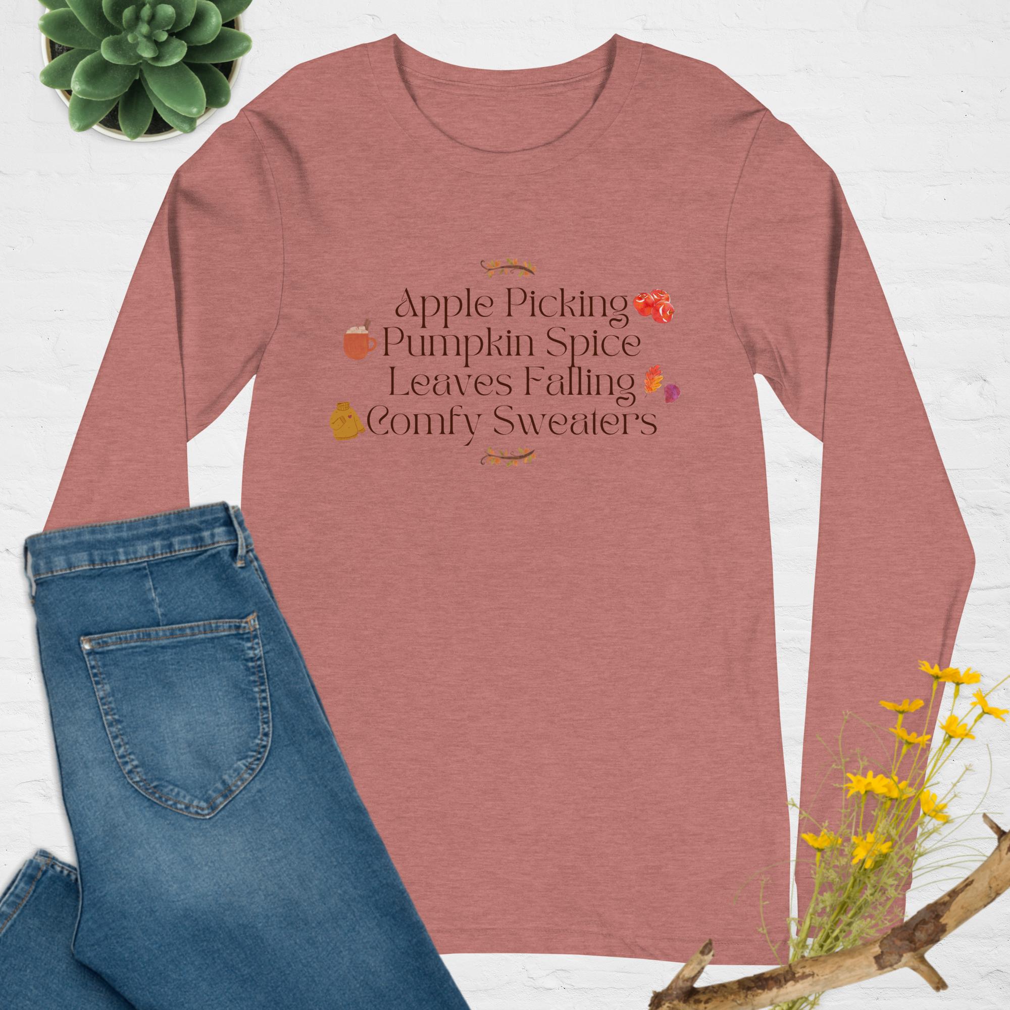 Fall Festivities Unisex Long Sleeve Graphic Tee