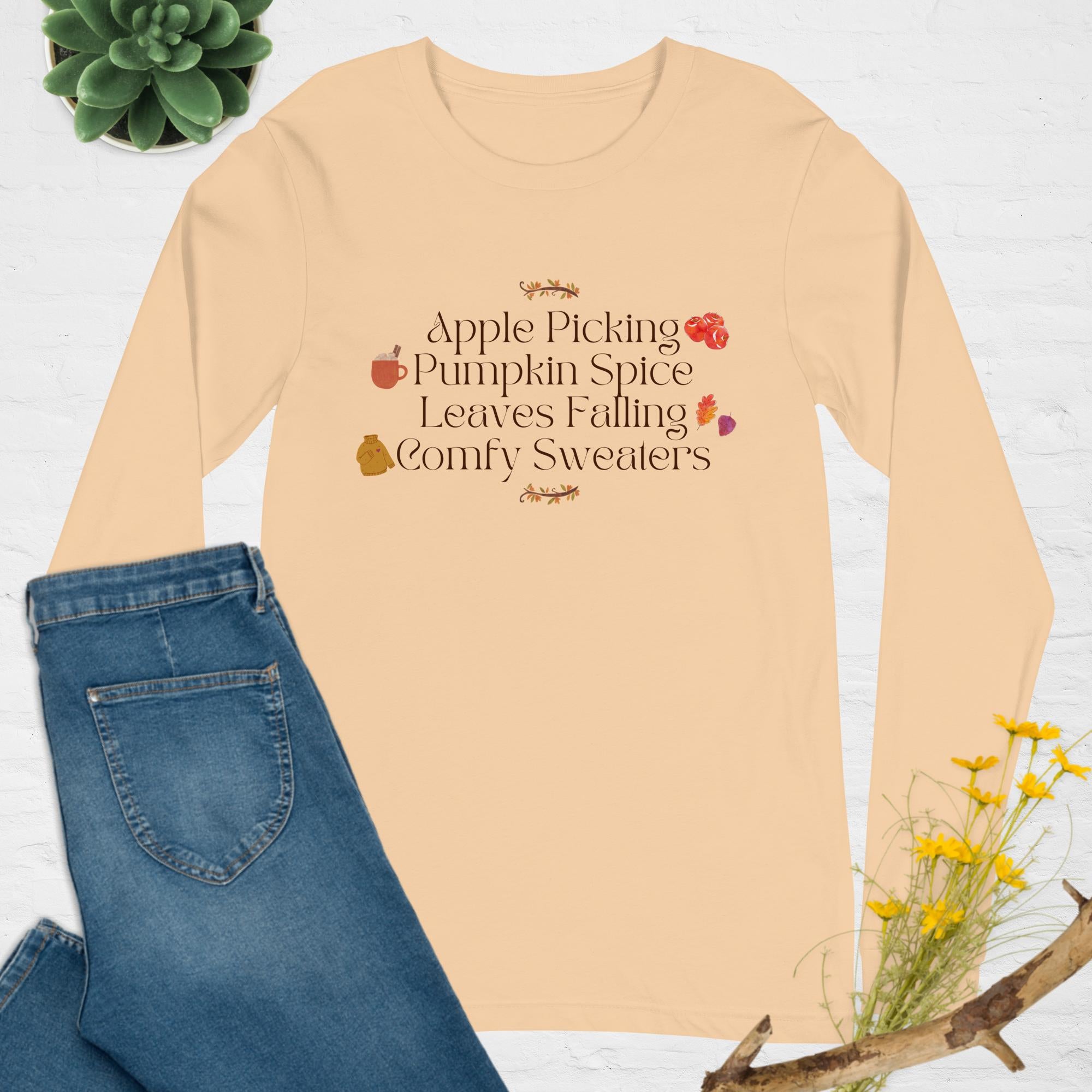 Fall Festivities Unisex Long Sleeve Graphic Tee